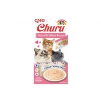 Ciao Churu Cream Ton Balıklı ve Somonlu Kedi Ödül Kreması 4 x 14 Gr