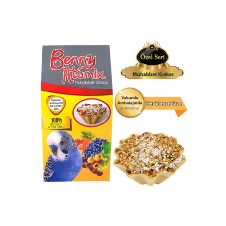 Benny Atomix Muhabbet Kuşu Snack Kraker Ödül Maması 