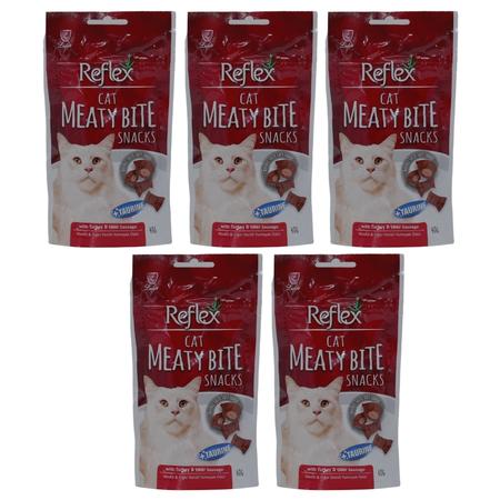  Reflex Cat Meaty Bite Snack Hindi ve Çiğer Sosisli 5 li Paket