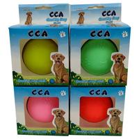 CCA Suda Batmayan Sert Sarı Renkli Köpek XL Oyun Topu