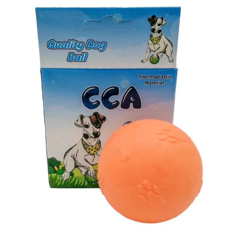 CCA Suda Batmayan Sert Turuncu Renkli Köpek L Oyun Topu