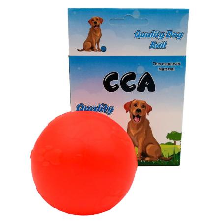 CCA Suda Batmayan Sert Turuncu Renkli Köpek XL Oyun Topu