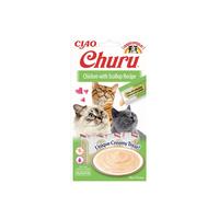 Ciao Churu Cream Tavuklu ve Deniz Taraklı Kedi Ödül Kreması 4 x 14 Gr