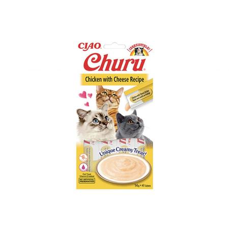 Ciao Churu Cream Tavuklu ve Peynirli Kedi Ödül Kreması 4 x 14 Gr