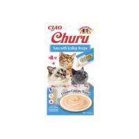 Ciao Churu Cream Ton Balıklı ve Deniz Taraklı Kedi Ödül Kreması 4 x 14 Gr