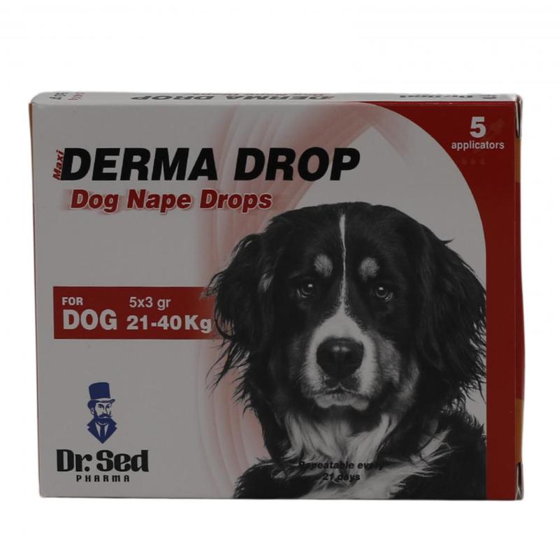 Dr. Sed Maxi Derma Drop Doğal Köpek Ense Damlası 5li Damla Paketi (21-40 Kg. Köpekler Için)