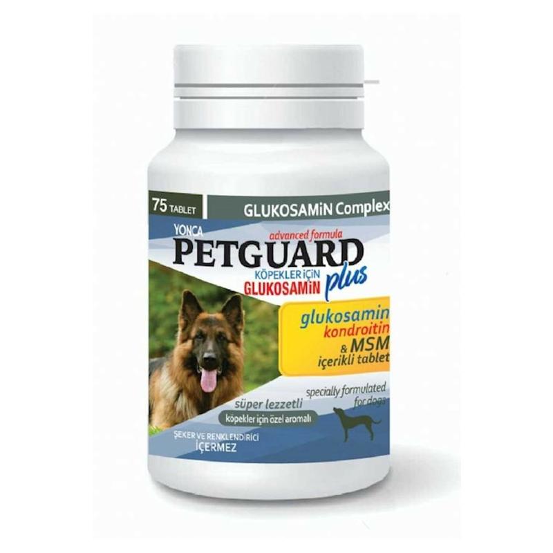 Petguard Plus Köpek Glukosamin 75 Tablet 